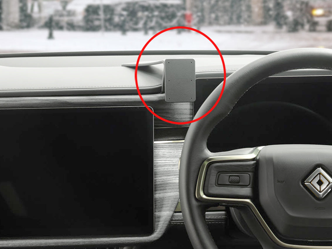 Brodit ProClip 655821 voor Rivian R1T 2022-2026 - productfoto zwarte ABS montagebasis