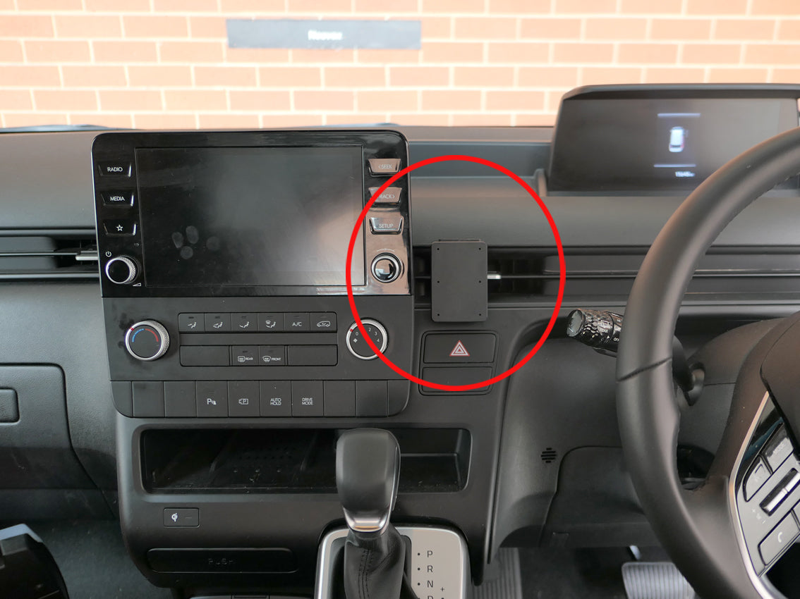 Brodit ProClip 655828 voor Hyundai Staria 2022-2026 - productfoto zwarte ABS montagebasis