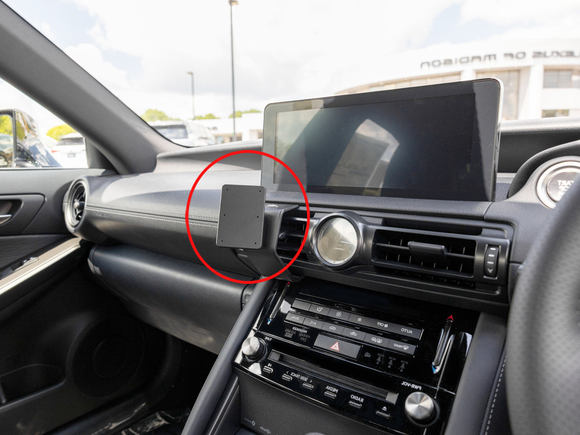Brodit ProClip 655895 voor Lexus IS Series 2021-2025 - productfoto zwarte ABS montagebasis