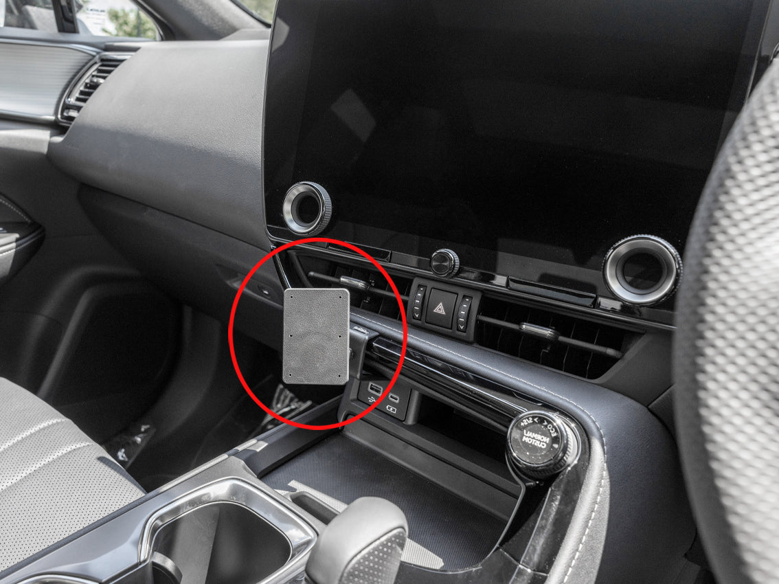 Brodit ProClip 655900 voor Lexus NX Series 2022-2026 - productfoto zwarte ABS montagebasis