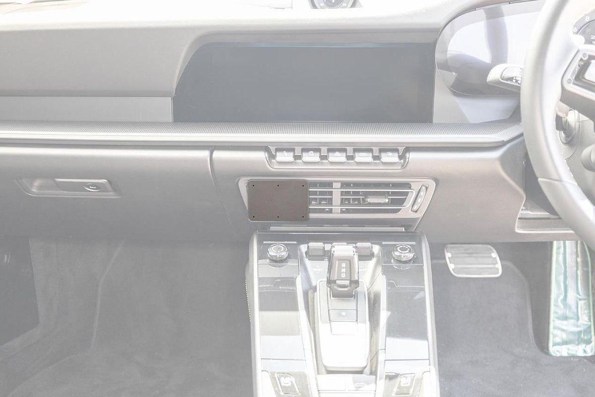 Brodit ProClip 655995 voor Porsche 911 (Type 992) 2020-2026 - productfoto zwarte ABS montagebasis