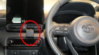 Brodit ProClip 656033 voor Toyota Yaris 2021-2026 - productfoto zwarte ABS montagebasis