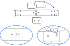 Brodit ProClip 656037 voor Tesla Model Y 2020-2025 en Tesla Model 3 2018-2024 - montagepositie op dashboard