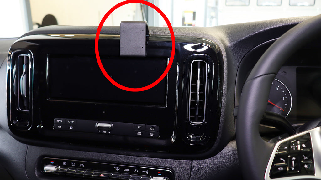 Brodit ProClip 656041 voor Mercedes Benz Vito 2024-2026 - productfoto zwarte ABS montagebasis