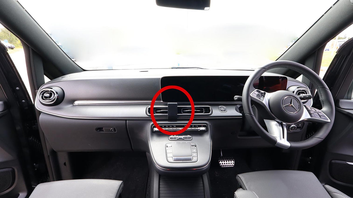 Brodit ProClip 656043 voor Mercedes Benz V-Class 2025-2026 - productfoto zwarte ABS montagebasis