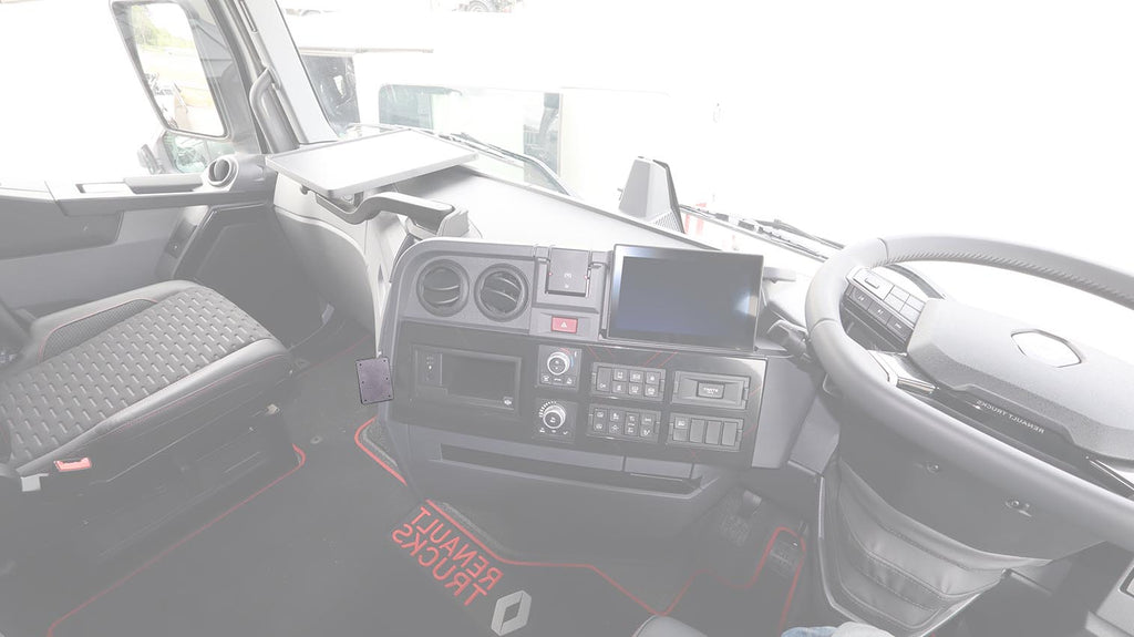 Brodit ProClip 656108 voor Renault T 2013-2026, Renault K 2013-2026 en Renault C 2013-2026 - productfoto zwarte ABS montagebasis