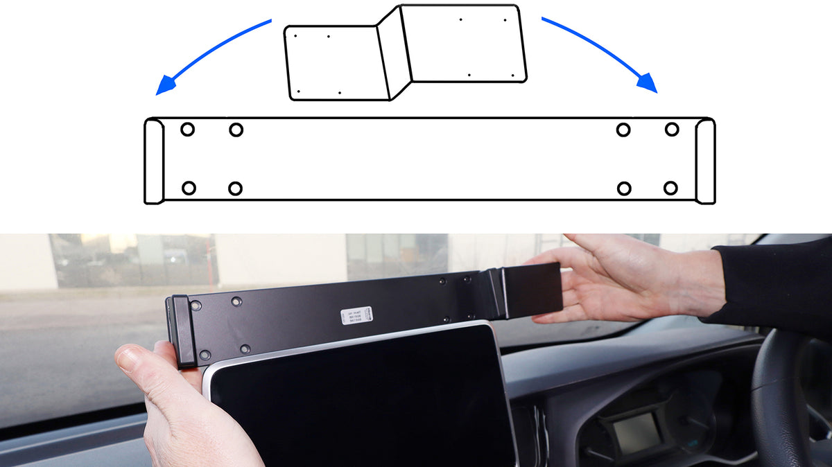 Brodit ProClip 656166 voor Maxus e-Deliver 9 2021-2026 - montagepositie op dashboard