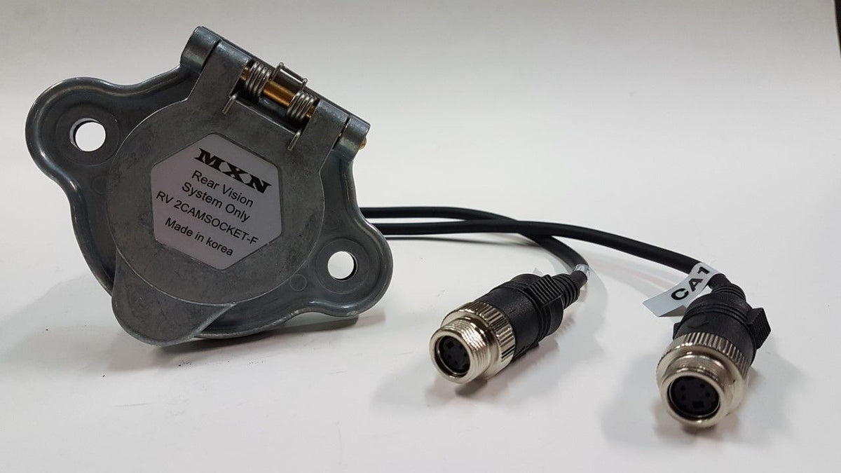 MXN 2 cam socket F trailer zijde voor 2 camera trailerset