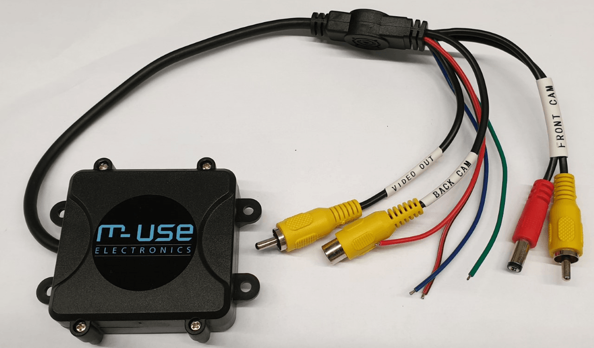 M-use voor/achter camera control box