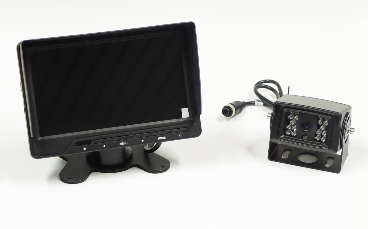 m-use 7-inch cameraset met opbouwcamera en 10 meter 4-pinskabel