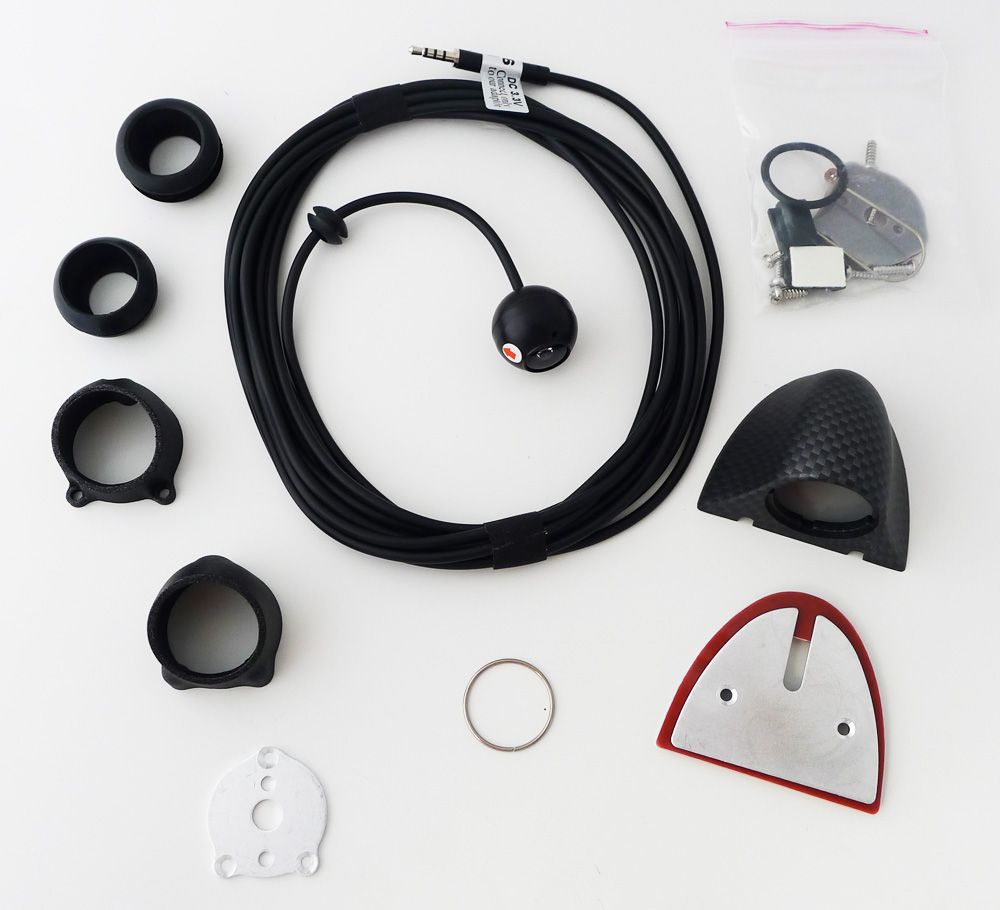 M-use camera universeel. Miniball 1/4" NTSC Minfraroodror/Normal 170 °
