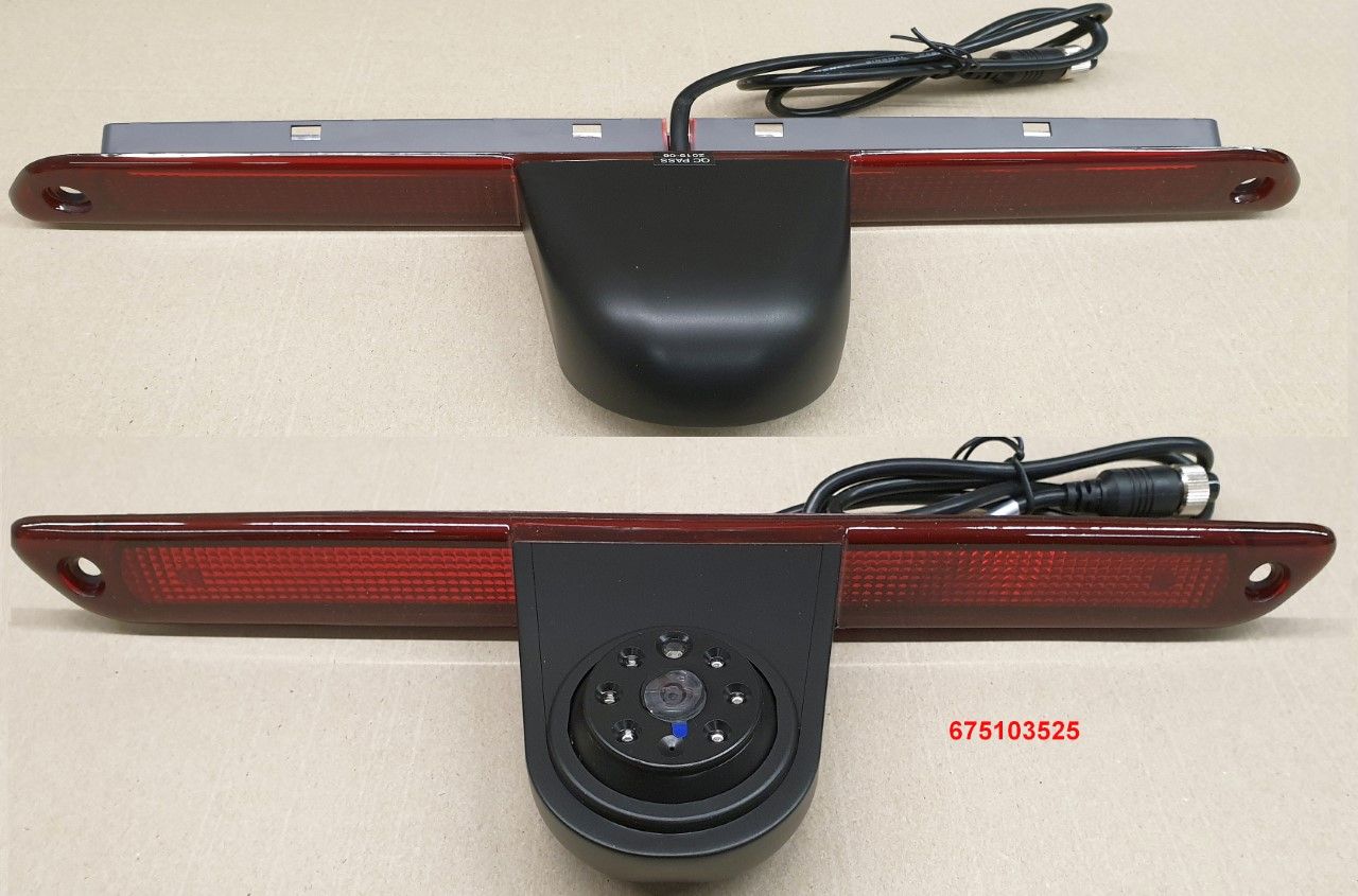 M-use remlichtcamera MB Sprinter/VW Crafter NTSC extra lange uitvoering