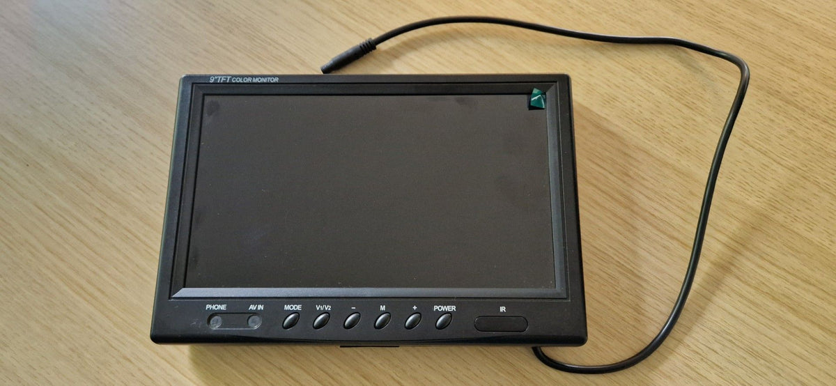 m-use opbouwmonitor 9-inch 2x AV-in 9V/36V 4-pin