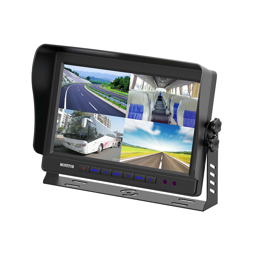 m-use opbouwmonitor 10.1-inch splitscreen 4x AV 12V-32V