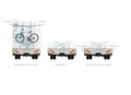 m-use electronics Motorhome rear parkeersensor kit 6 flat capsule/buzzer