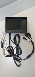 m-use opbouwmonitor 7-inch AHD splitscreen 4x AV 12/24V 4-pin
