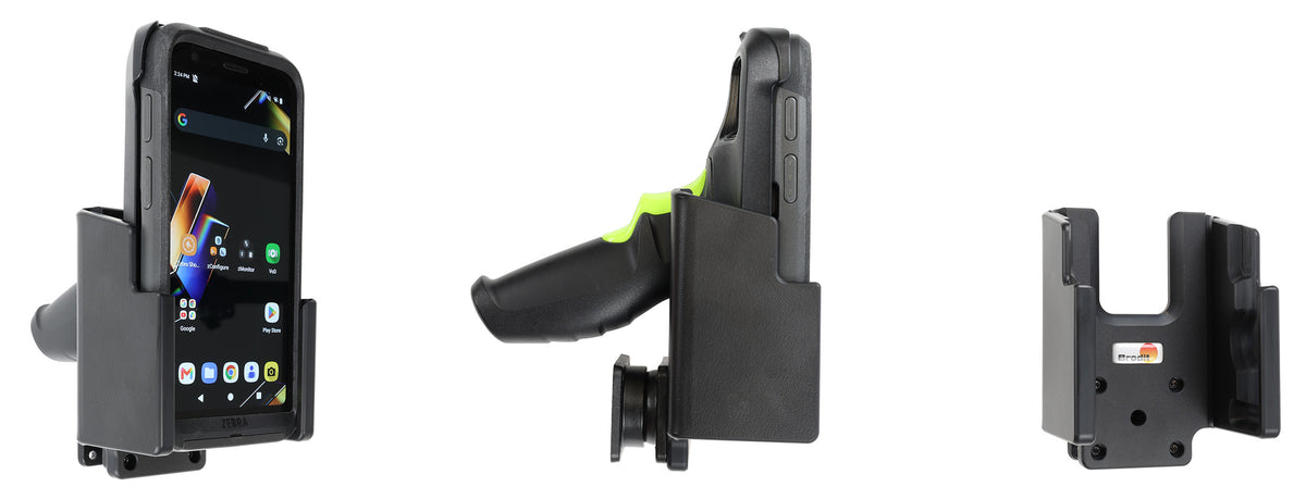 Brodit passieve houder Zebra TC501 met pistoolgreep en originele Zebra Rugged Boot, scherm naar je toe | 711498 – foto 1