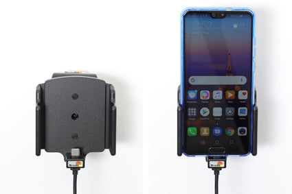 Brodit verstelbare actieve telefoonhouder met USB-C 70-83 mm | 721203 - productfoto 5