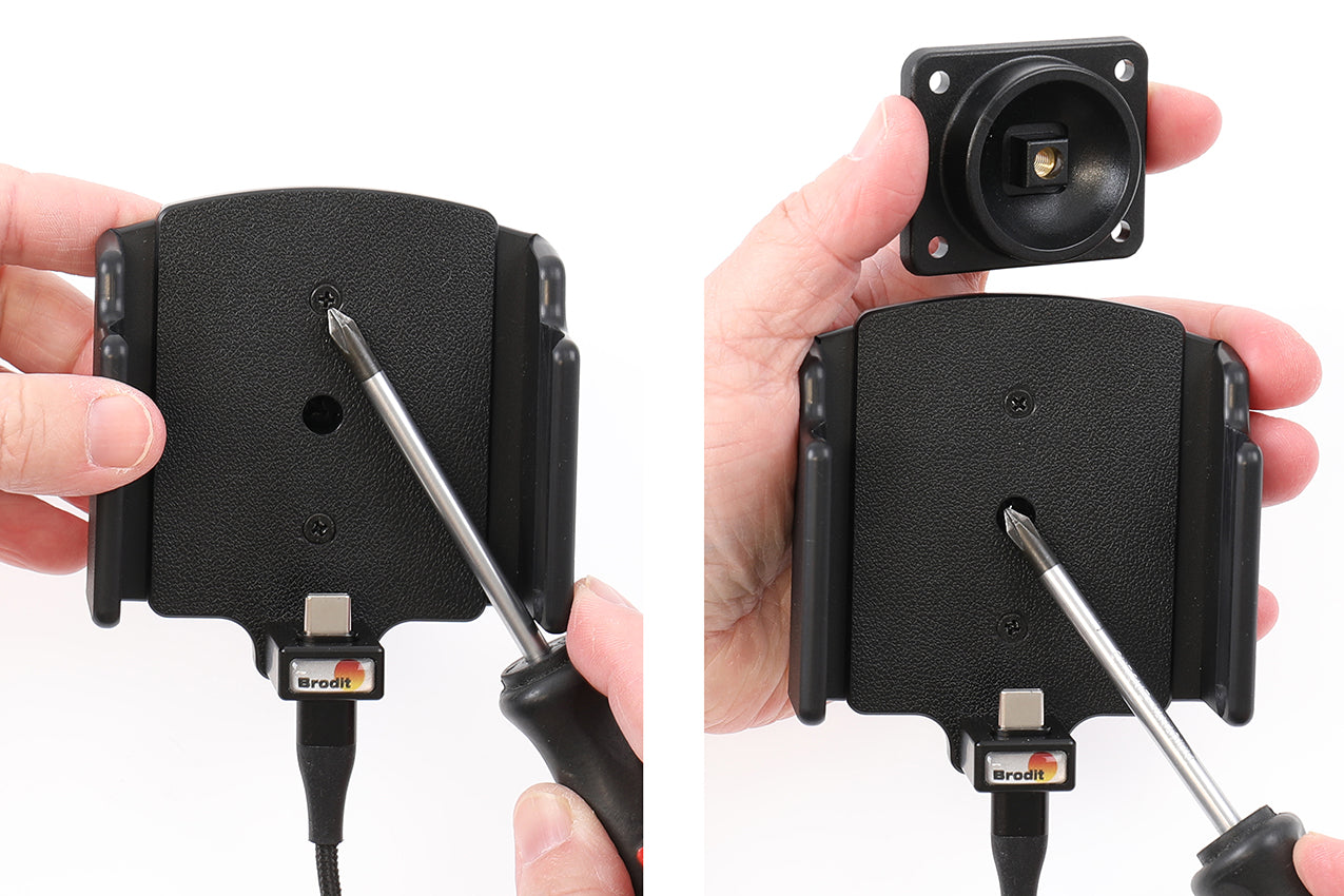Brodit verstelbare actieve telefoonhouder vaste installatie 70-83 mm | 727456 - productfoto 3