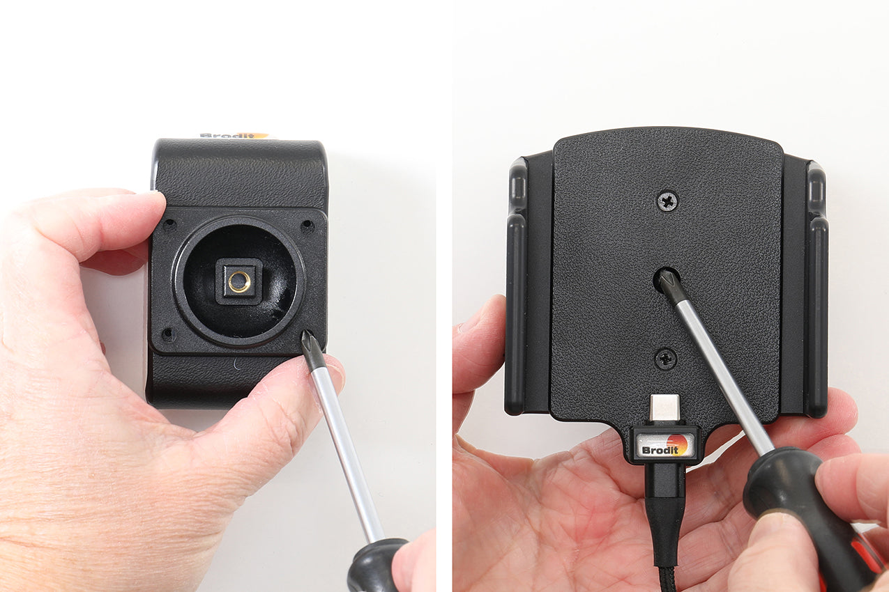Brodit verstelbare actieve telefoonhouder vaste installatie 70-83 mm | 727456 - productfoto 4