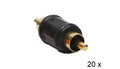 RTA audioadapter RCA M - RCA M zwart 20 stuks