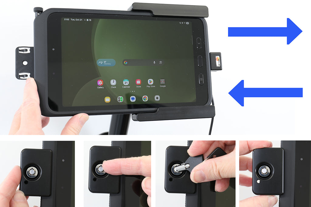 Brodit houder voor Samsung Galaxy Tab Active 5 SM-X300/SM-X306B | 752458 - productfoto 4
