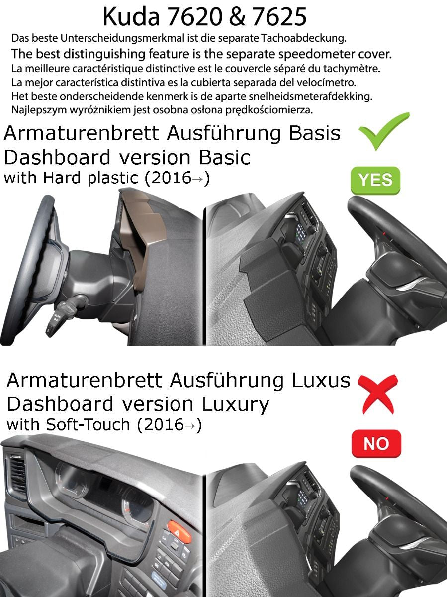 Kuda console voor Scania G-serie / L-serie / P-serie / R-serie / S-serie – 520007625 – productafbeelding 2