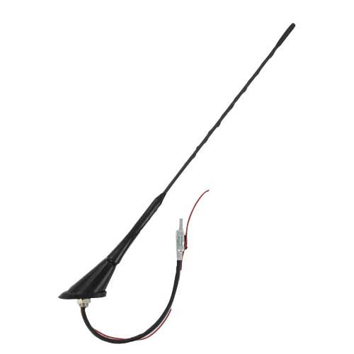 m-use Antenne AM/FM dak 16V zwart actief 52° met 5 meter kabel