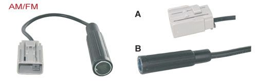 Antenne-adapterkabels 79911.1354-06 voor Audi S6