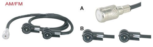 Antenne-splitters en dubbele adapters 79911.1590-01 voor Audi A2 / S2