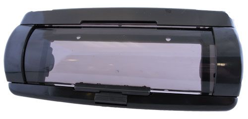 m-use universeel 1-DIN front met waterdichte afscherming, zwart