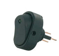 m-use Wipschakelaar ovaal led groen 12V/16amp Ø 12.5