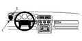 Brodit ProClip 802408 voor Volvo V70 1997-2000, Volvo S70 1997-2000 en Volvo C70 1997-2005 - montagepositie op dashboard