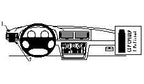 Brodit ProClip 802509 voor Volkswagen Passat 1997-2005 en Volkswagen Passat 1998-2005 - productfoto zwarte ABS montagebasis