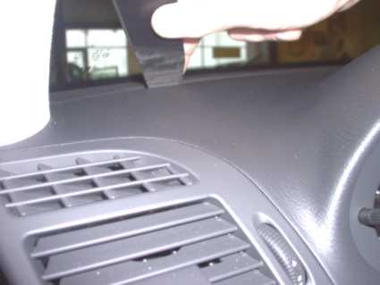 Brodit ProClip 803041 voor Mercedes Benz E-Class, Stationwagon 2002-2009, Mercedes Benz E-Class, Stationwagon 2003-2009 e.a. - montagepositie op dashboard
