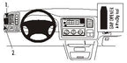 Brodit ProClip 803122 voor Cadillac EXT 2001-2006, Cadillac ESV 2003-2006 e.a. - productfoto zwarte ABS montagebasis