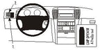Brodit ProClip 803176 voor Kia Sorento 2002-2007 - productfoto zwarte ABS montagebasis