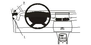 Brodit ProClip 803184 voor Renault Espace 2003-2014 - productfoto zwarte ABS montagebasis