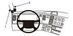 Brodit ProClip 803191 voor Volvo NH series 2003-2006, Volvo FM series 2003-2006 en Volvo FH series 2003-2006 - productfoto zwarte ABS montagebasis