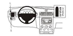 Brodit ProClip 803206 voor Ford Transit Connect 2003-2009 en Ford Tourneo Connect 2003-2009 - productfoto zwarte ABS montagebasis