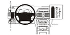 Brodit ProClip 803213 voor Toyota Avensis 2003-2008 - productfoto zwarte ABS montagebasis
