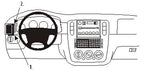Brodit ProClip 803257 voor Ford Explorer 2002-2005 en Mercury Mountaineer 2002-2005 - productfoto zwarte ABS montagebasis