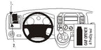 Brodit ProClip 803278 voor Volkswagen T5 Transporter/Pickup 2003-2009 en Volkswagen Caravelle 2004-2009 - productfoto zwarte ABS montagebasis