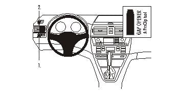 Brodit ProClip 803409 voor BMW X3 2004-2010 - productfoto zwarte ABS montagebasis