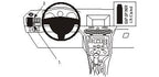 Brodit ProClip 803443 voor Opel Astra 2004-2009 en Saturn Astra 2008-2009 - productfoto zwarte ABS montagebasis