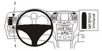 Brodit ProClip 803671 voor Opel Zafira B 2005-2011 - productfoto zwarte ABS montagebasis