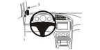 Brodit ProClip 803723 voor Saab 9-5 2006-2010 - productfoto zwarte ABS montagebasis