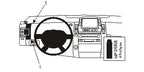 Brodit ProClip 803800 voor Toyota Prius 2004-2009 - productfoto zwarte ABS montagebasis