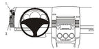 Brodit ProClip 803806 voor Mazda 5 2005-2011 en Mazda 5 2005-2010 - productfoto zwarte ABS montagebasis