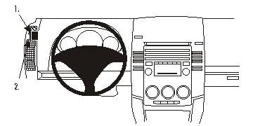 Brodit ProClip 803806 voor Mazda 5 2005-2011 en Mazda 5 2005-2010 - productfoto zwarte ABS montagebasis